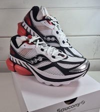 Saucony GRID NXT White Red Sneakers S70797-1 Men's Size 8.5Uk Brand New In Box!!
