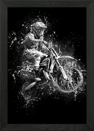 Dirt bike jump framed wall - dirt,