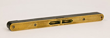 Vintage Bennett B. Burley Glasgow Ebony + Brass No. 5 Spirit Level.