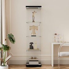 Beauty4U 4-Shelf Glass Display