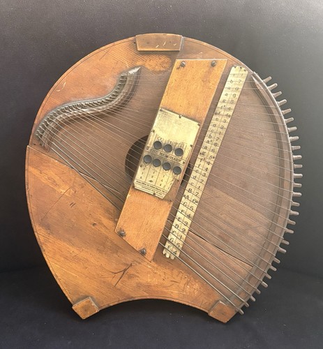 Antique meloharp zither - antique,