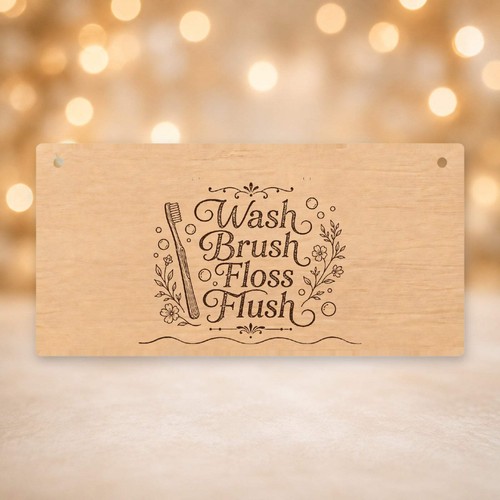 Funny bathroom wooden - funny,