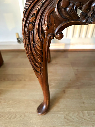 Carved ornate wooden - carved, coffee
