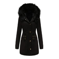 Womens Warm Long Coat Fur