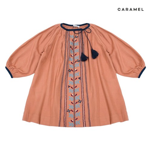 Caramel girls boho embroidered - boho,