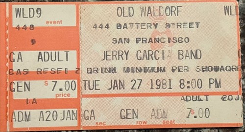 1981 jerry garcia band - band, old