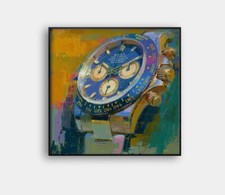 Rolex Watch Framed 24x24