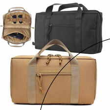 Tactical Pistol Case Padded Handgun Gun Range Bag with Magazine Storage Holder