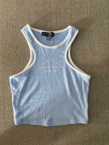 Blue crop top - xs, primark