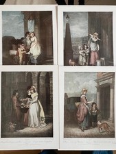 4 MODERN PRINTS CRIES OF LONDON MATCH CHERRY ORANGES SELLERS & MILK MAIDS
