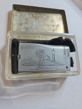 WW2 HMAS Sydney Australian navy Bengasi North Africa petrol lighter in case