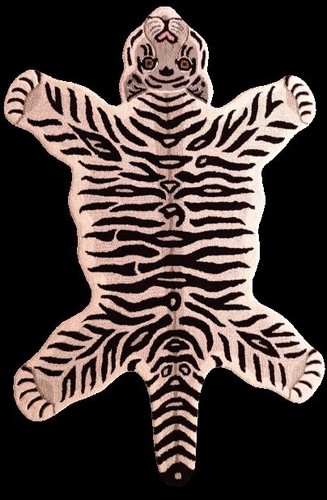 Tibetan tiger rugs handmade - tibetan,