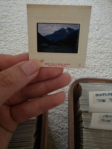 100 vintage photo slides - ,