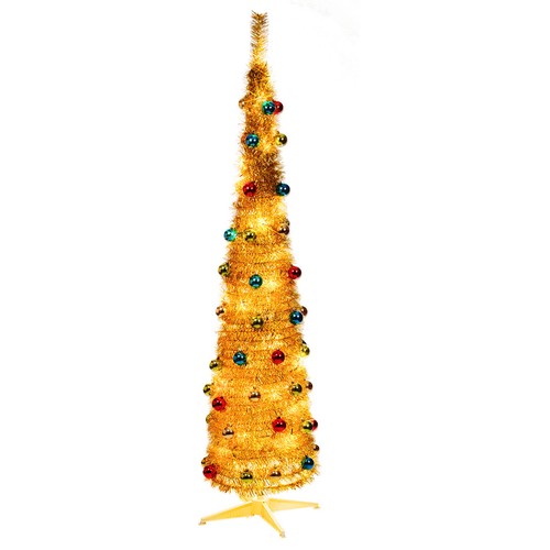 6ft pop gold indoor xmas - 6ft,