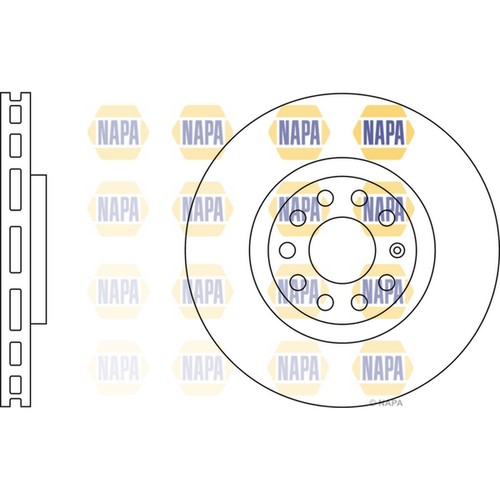 Brake discs vented for audi - 2x,