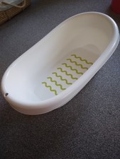 IKEA White/Green Anti Slip Baby Bath