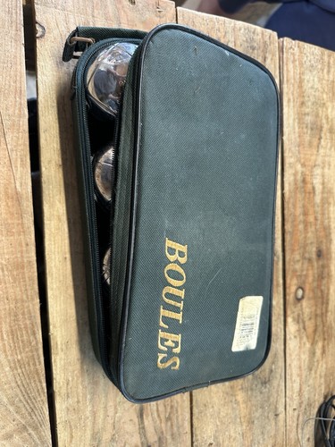 Vintage boules pétanque set - pétanque,