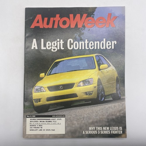 Autoweek magazine may 2000 - autoweek,