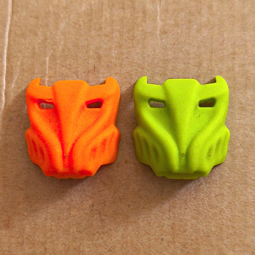 Lego bionicle masks - masks, orange