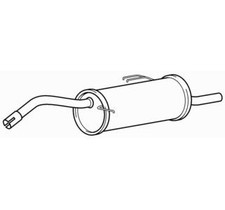 Rear Exhaust Silencer Back Box