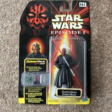 1999 Hasbro Star Wars Darth Maul (No Hood) Action Figure w/ Commtalk Chip BNIB