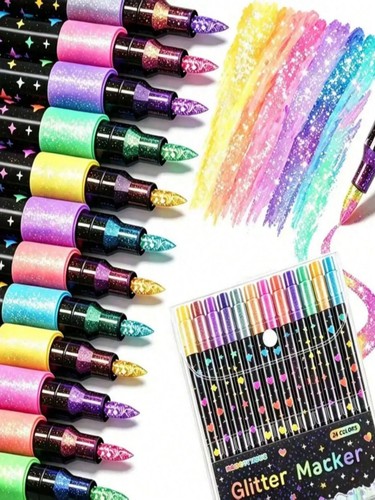 Colors dual tip glitter - 48,