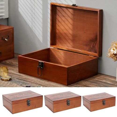 Vintage solid wood storage box - solid,