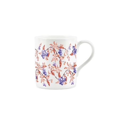 Bone china mug painted - bone,