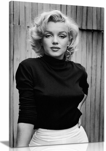 Black white marilyn monroe - &,