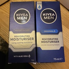2 x Nivea Men Protect & Care Rehydrating Moisturiser 75ml Pro Vitamin B5