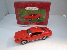 Hallmark Keepsake 1969 Pontiac GTO ~ The Judge Orange Classic American Cars NEW