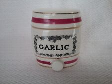Vintage Crown Devon Garlic Barrel Cask Storage Canister