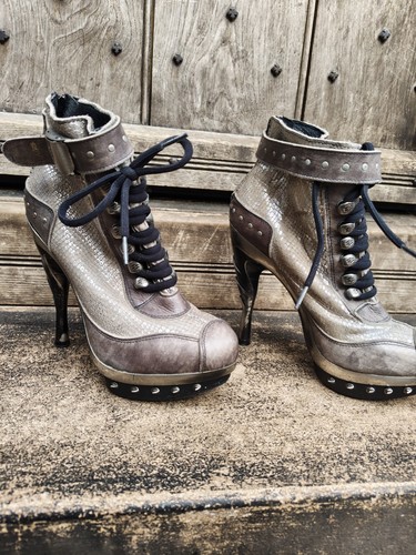 Genuine leather silver new - leather,