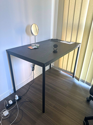 Ikea black computer desk - ikea,