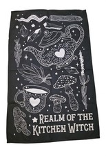 Spooky Box Club  Realm Of The Kitchen Witch Tea Towel