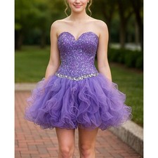 Sherri Hill Purple Sequin