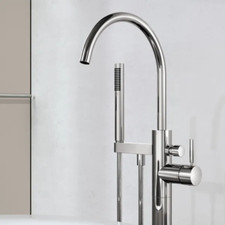 Dornbracht Bath Free-Standing Single-Lever Mixer with Hose Shower Set in Chrome