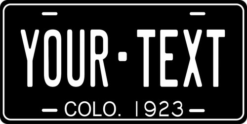 Colorado 1923 license plate - colorado,