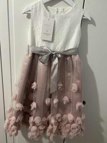 Monsoon pink flower girl dress - flower,