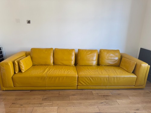 Leather sofa seater - 4, +