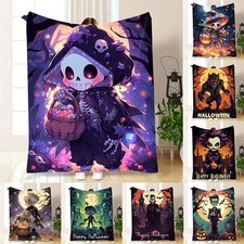 3D Halloween Pattern Printed Series Sleeping Blanket Sofa Bed Sheet Blanket