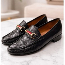 Vintage Gucci Black Leather