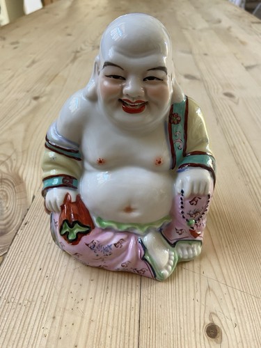 Vintage happy laughing buddha - vintage,