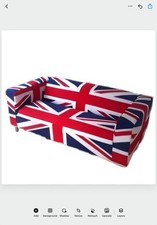 Ikea Klippan Two-Seater Sofa Union Jack Cover, Excellent Cond, No Flaws, RARE