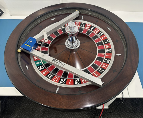Card roulette wheel leveller - card,