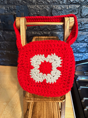 Handmade hand crocheted - handmade, red