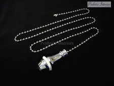 Chrome Traditional cord pull