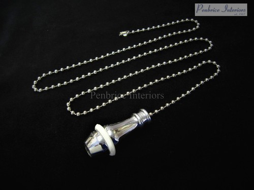 Chrome traditional cord pull - chrome,