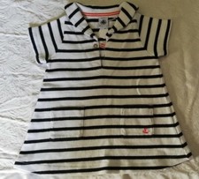 Petit Bateau Baby Sailor Dress collar 6 Months Breton Stripes