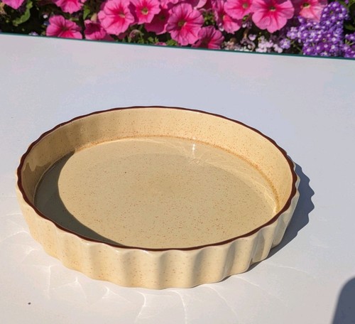 Vintage poole pottery flan - vintage,